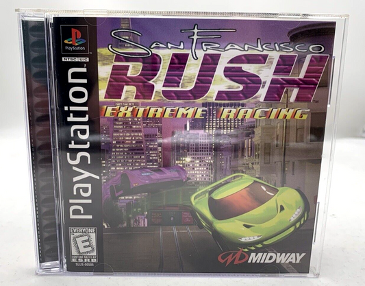 San Francisco Rush: Extreme Racing (Sony PlayStation 1, 1997) Game Case Manual