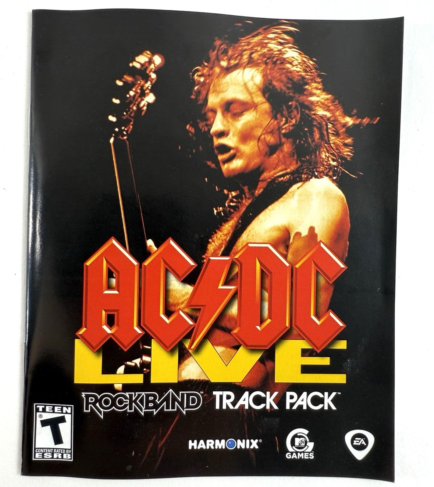 AC/DC Live: Rock Band Track Pack (Sony PlayStation 3, 2008) Game, Case, Manual