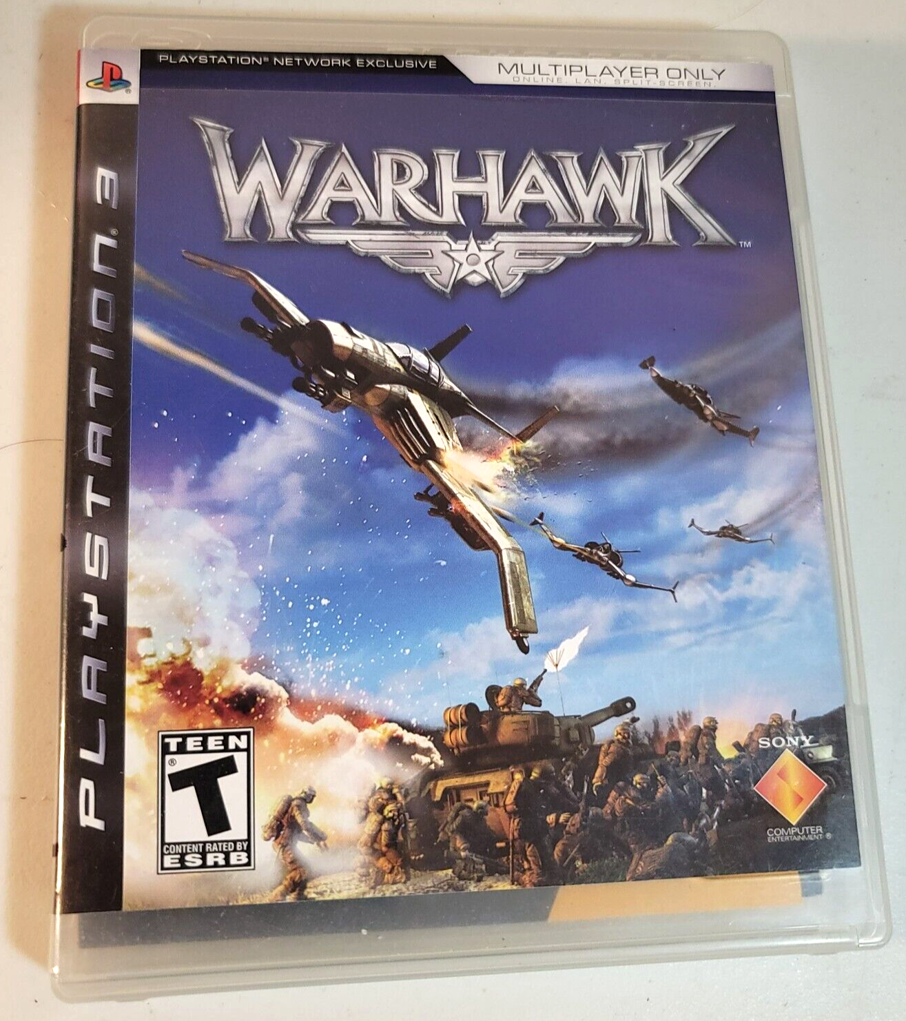 Warhawk (Sony PlayStation 3, 2007) Game Case Manual CIB