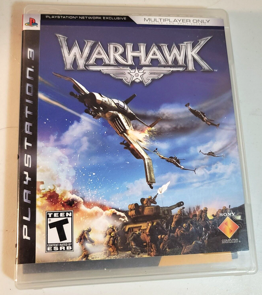 Warhawk (Sony PlayStation 3, 2007) Game Case Manual CIB