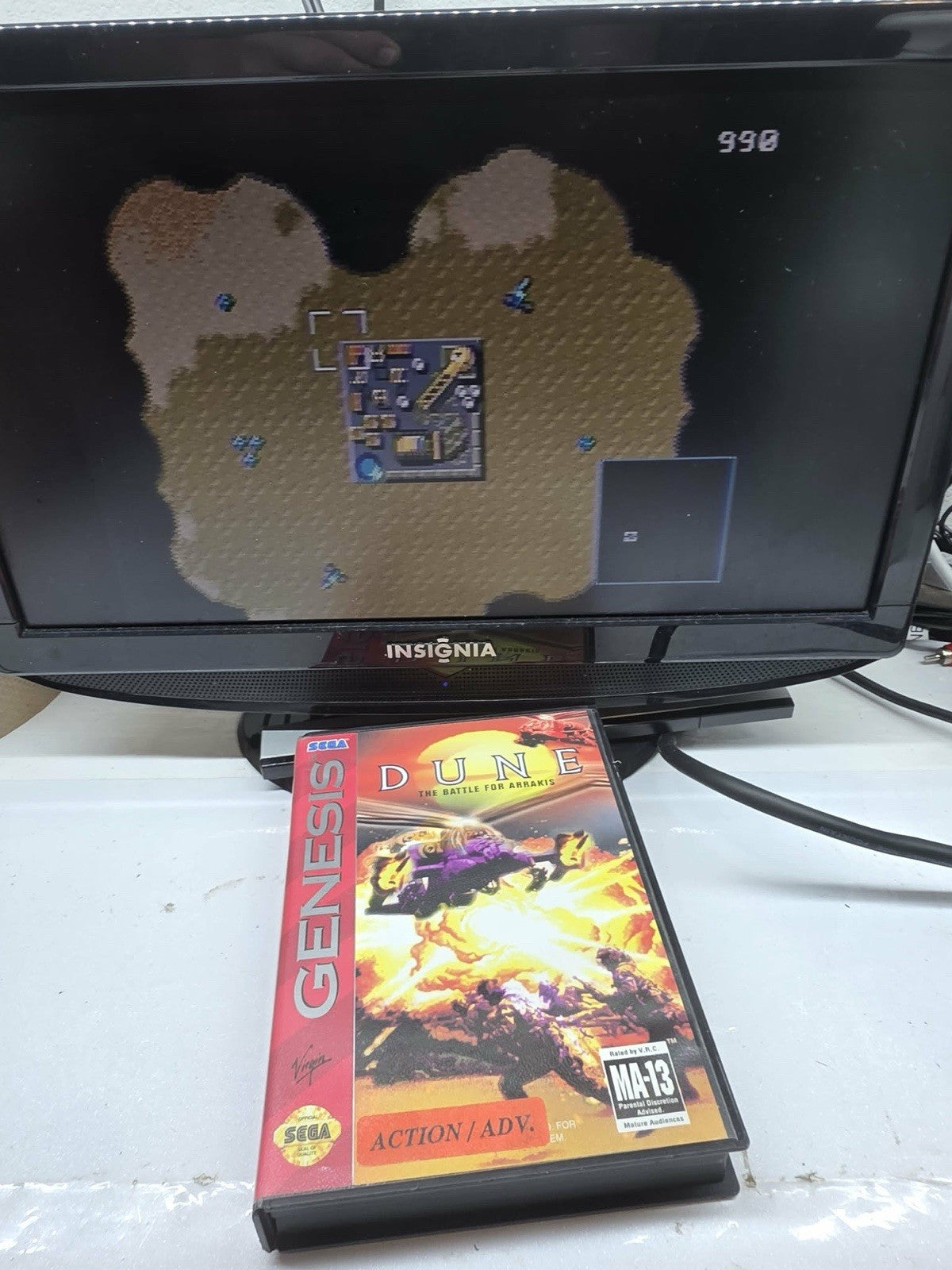 Dune: The Battle for Arrakis (Sega Genesis, 1993) Game and Case - Tested