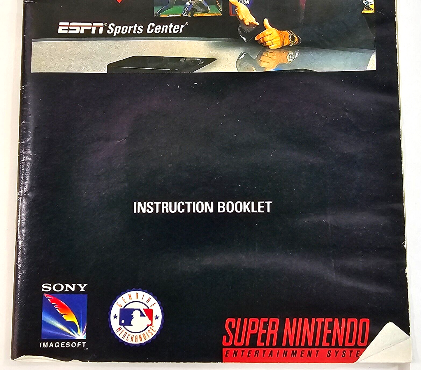 ESPN Baseball Tonight (Super Nintendo, 1994) Game Box Manual Poster - Tested
