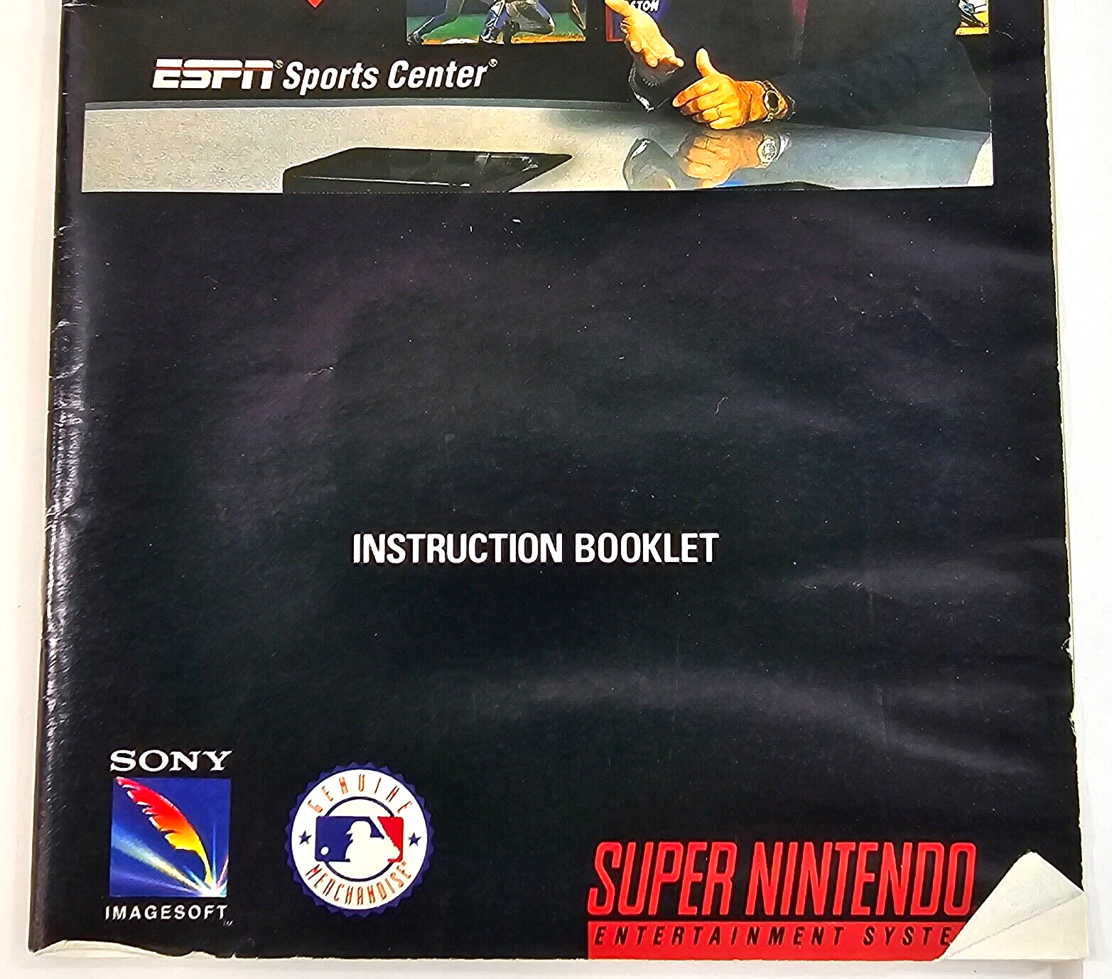 ESPN Baseball Tonight (Super Nintendo, 1994) Game Box Manual Poster - Tested