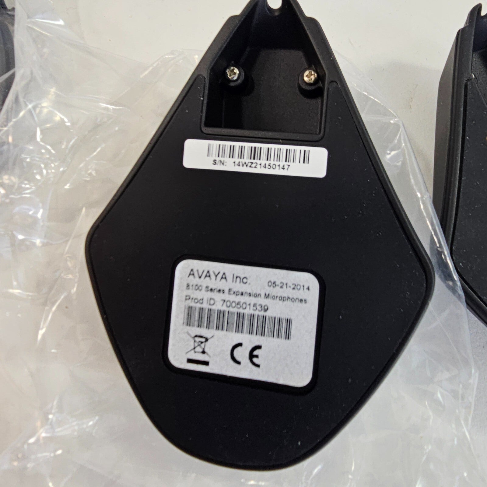 Lot of 2 Avaya Conference Phone B100 Series Expansion Microphones - Open Box