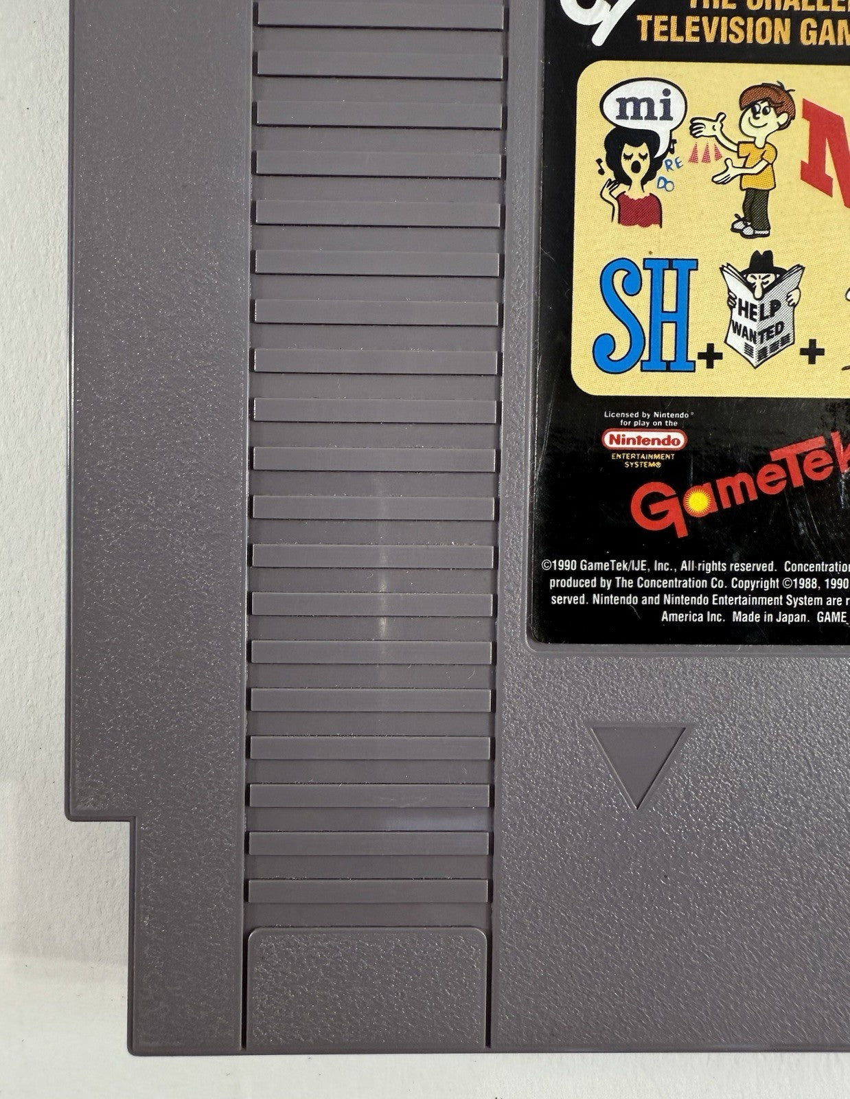 Classic Concentration (Nintendo NES, 1990) Game Cartridge - Tested and Working