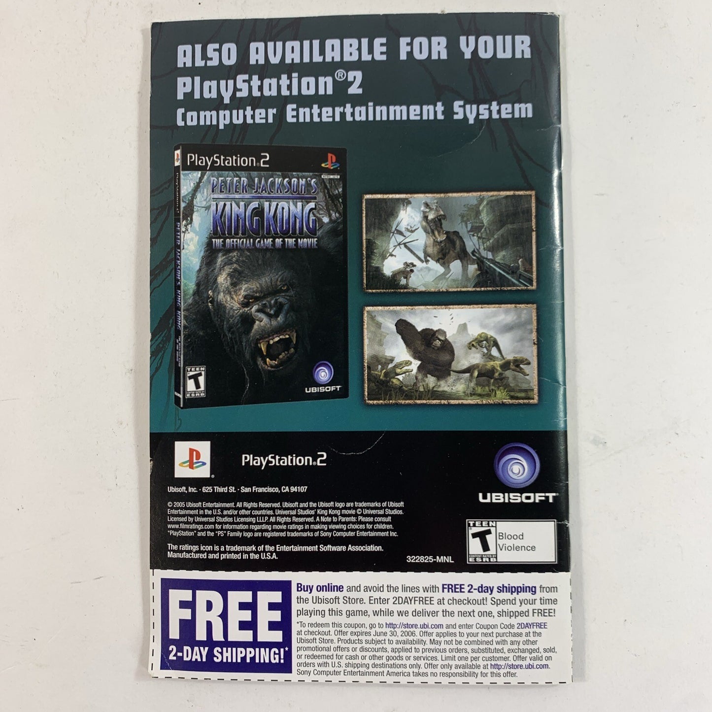 Prince of Persia The Two Thrones (PlayStation 2, 2005) Game Case Manual - Tested