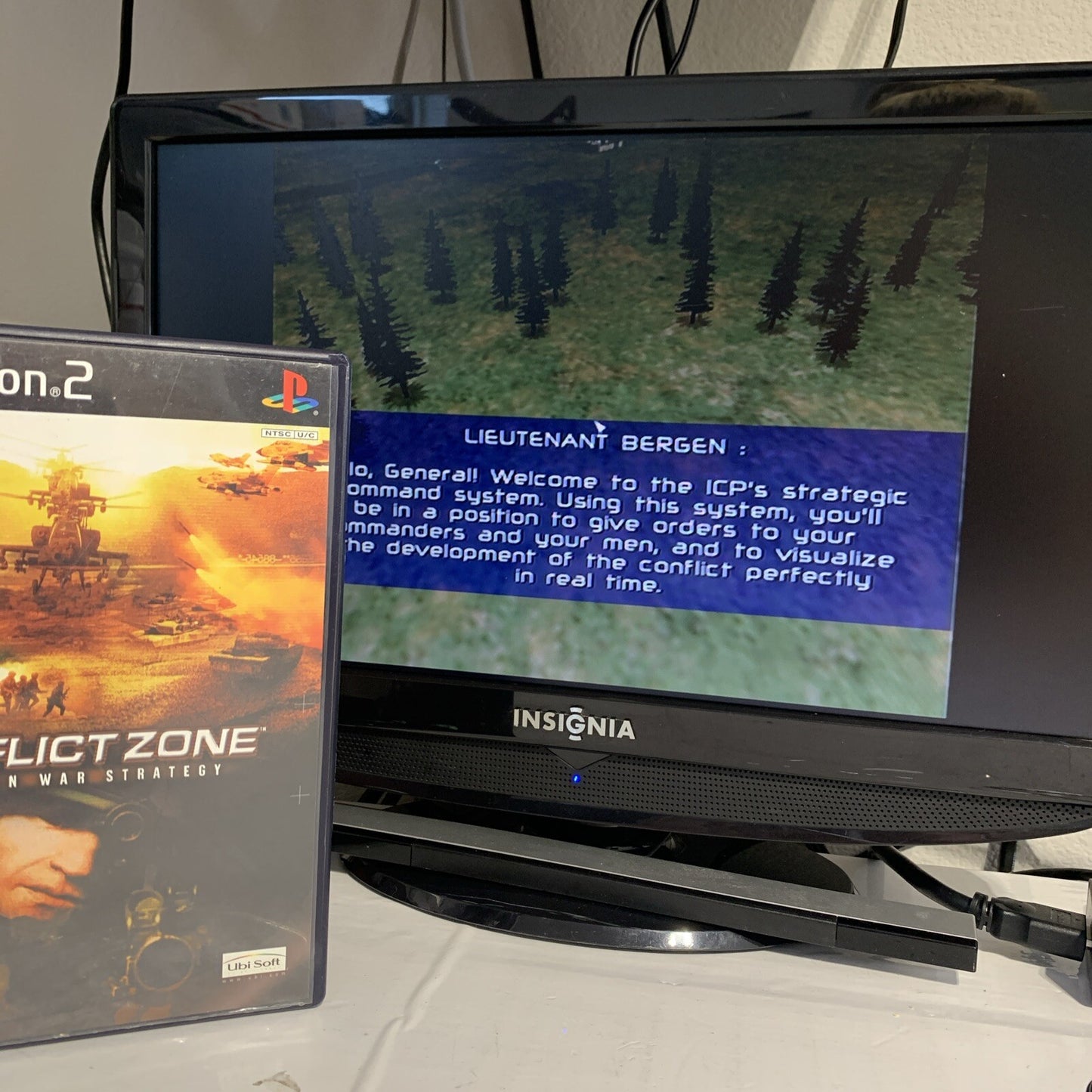 Conflict Zone (Sony PlayStation 2, 2002) Game Case Manual Registration - Tested