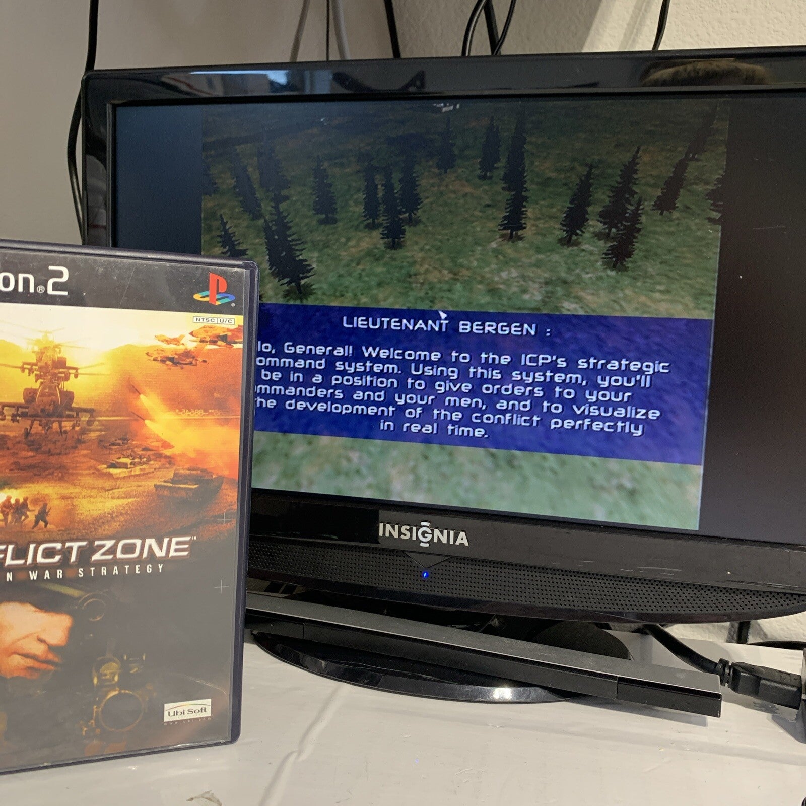 Conflict Zone (Sony PlayStation 2, 2002) Game Case Manual Registration - Tested