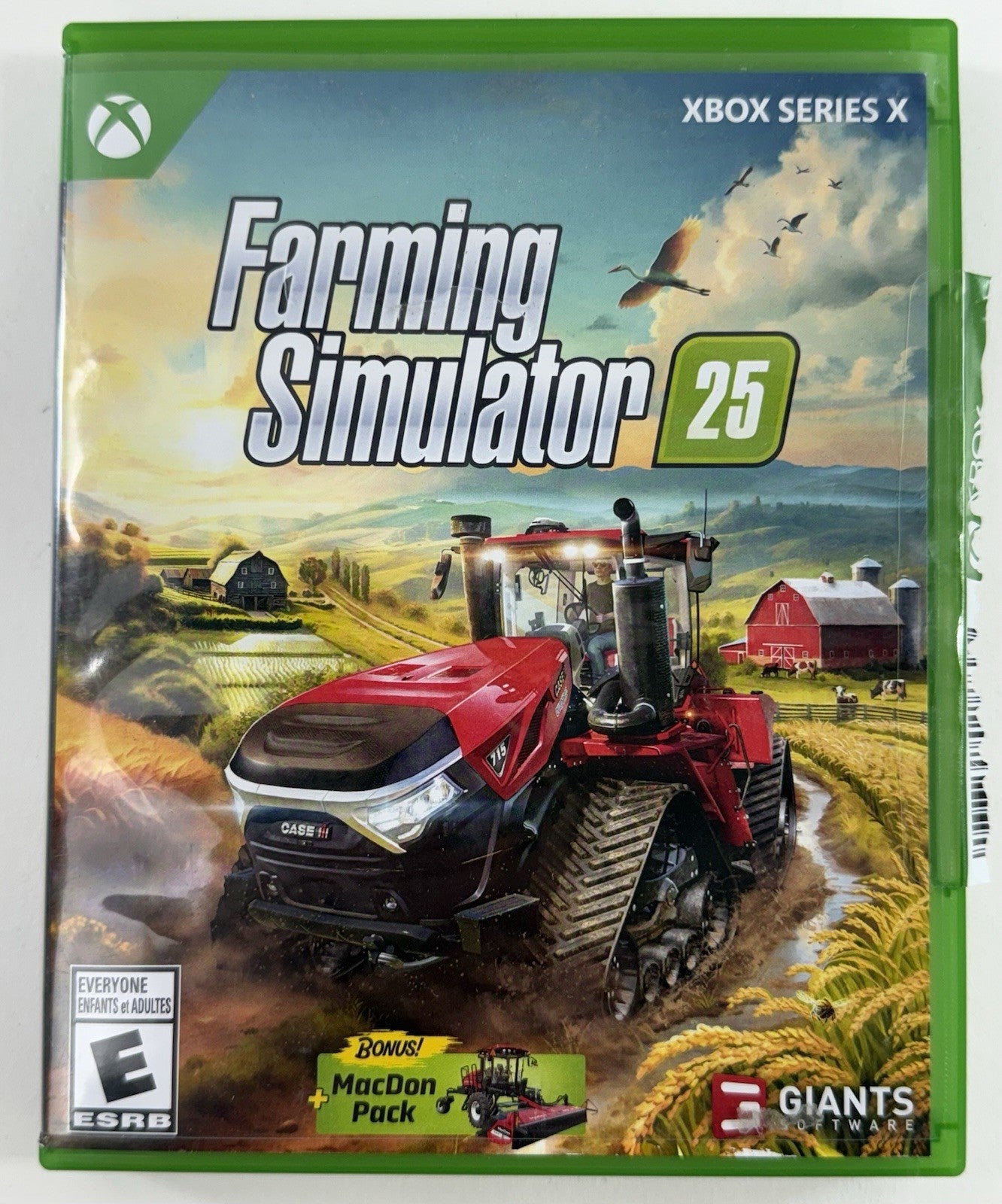 Farming Simulator 25 (Microsoft Xbox Series X|S, 2024) Game Case Insert - Tested