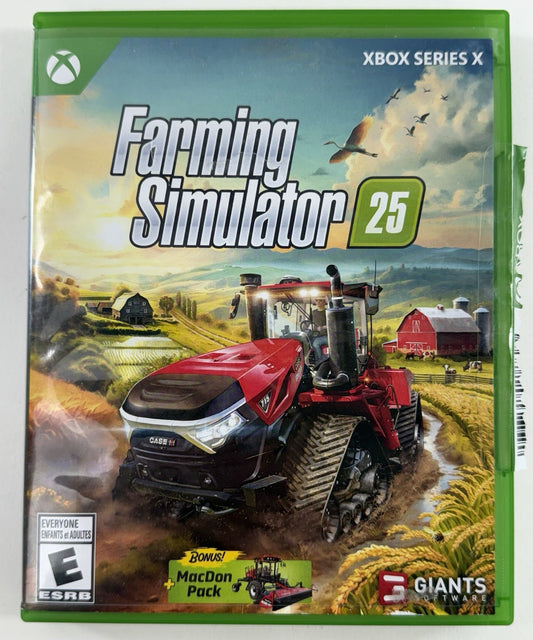 Farming Simulator 25 (Microsoft Xbox Series X|S, 2024) Game Case Insert - Tested