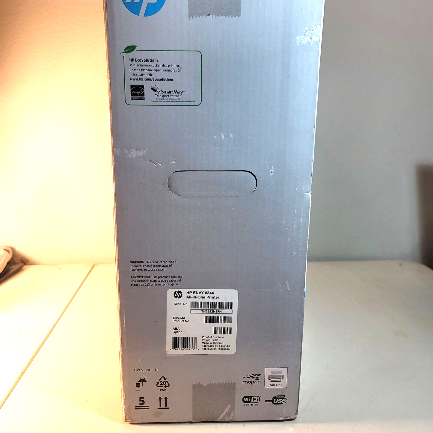 HP Envy 5544 All-in-One Wireless Social Media Snapshot Printer - New, Open Box