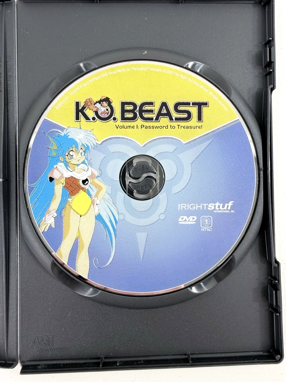K.O. Beast Vol. 1: Password to Treasure (DVD, 2003) Sub/Dub Anime - Tested