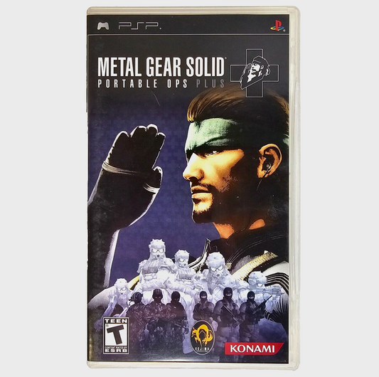 Metal Gear Solid: Portable Ops Plus (Sony PSP, 2007) Game Case Manual - Tested