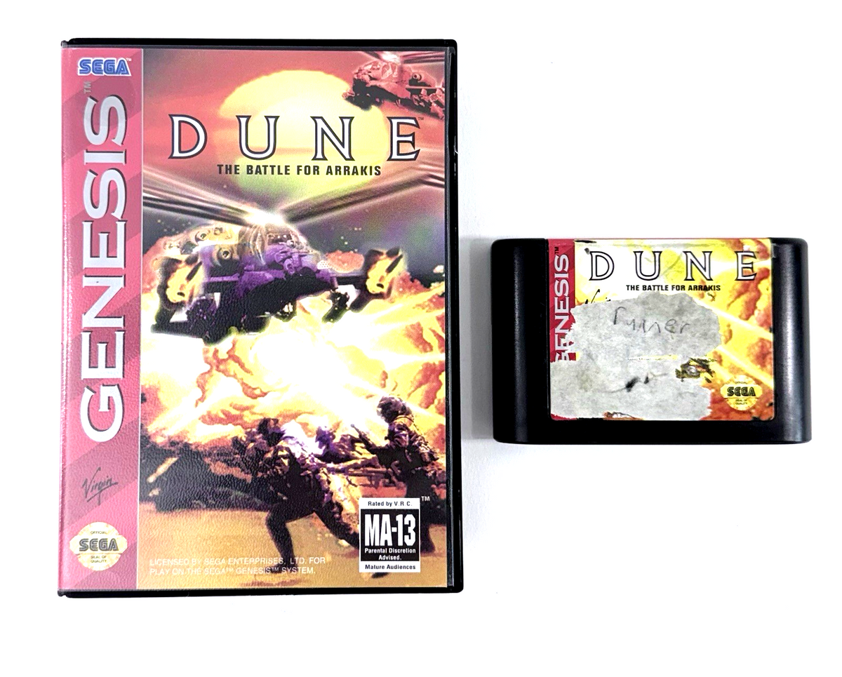 Dune: The Battle for Arrakis (Sega Genesis, 1993) Game and Case - Tested