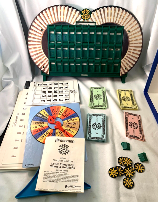 Wheel Of Fortune Board Game Vintage 1985  Pressman 100% Complete