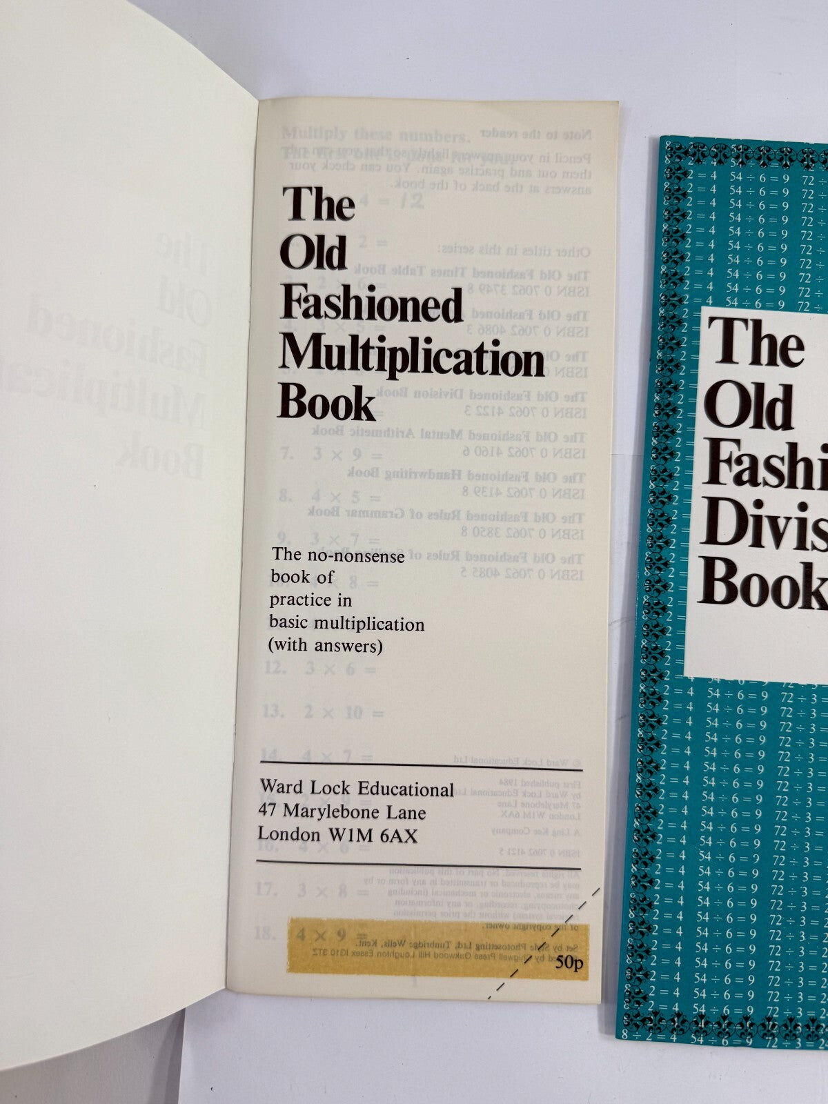 The Old Fashioned Division Book/Multiplication/Taking-Away Book (Math Bundle)