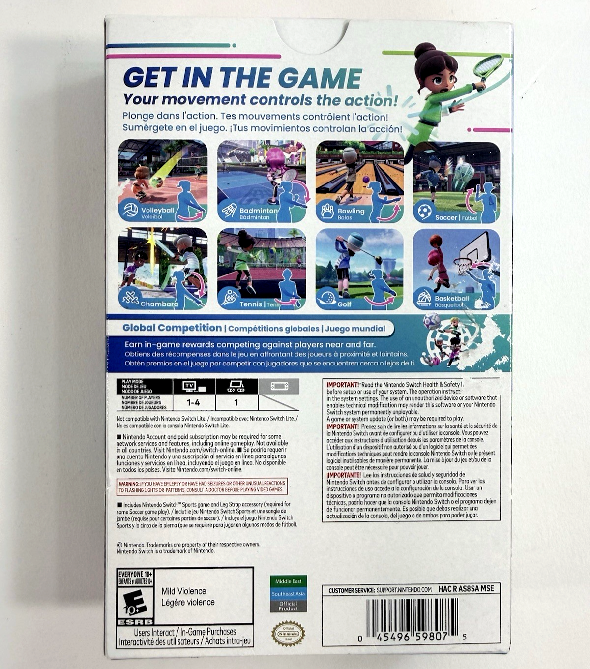 Nintendo Switch Sports (Nintendo Switch, 2022) New, Open Box - Box Wear