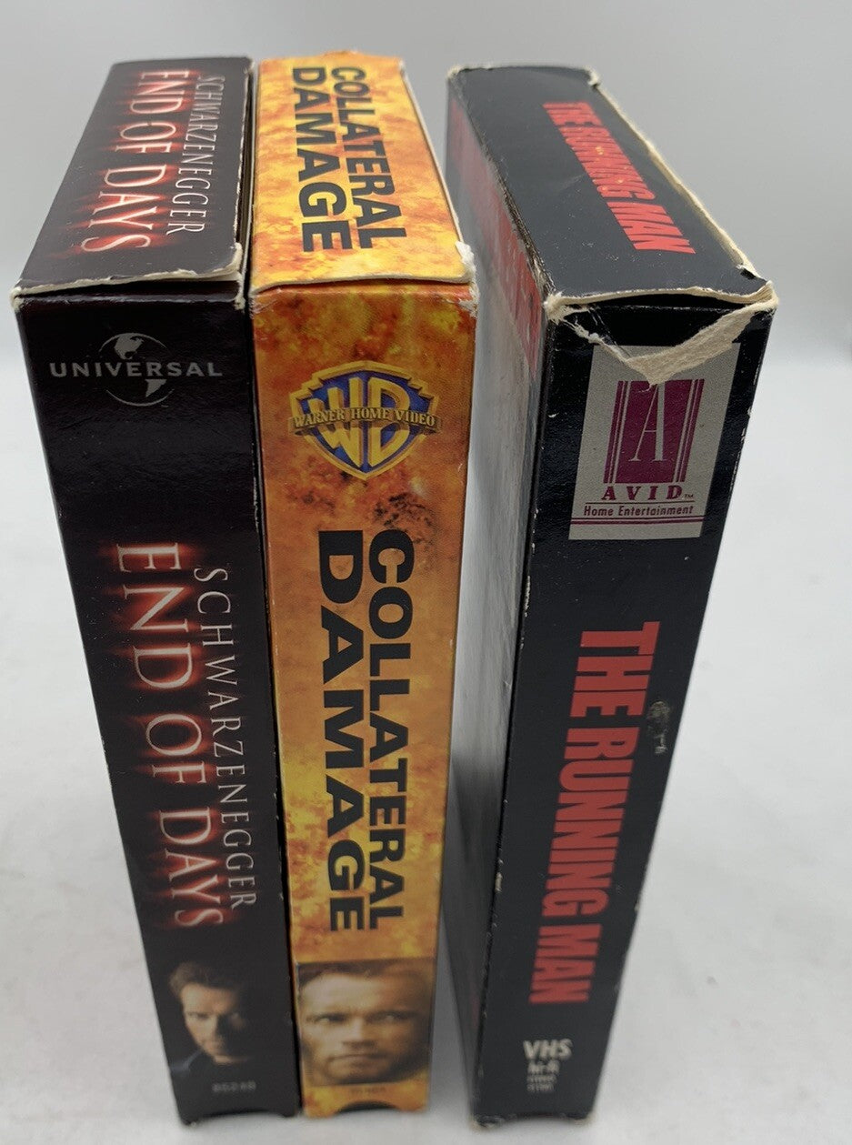 Collateral Damage (VHS Action Movies) End Of Days/The Running Man - Tested