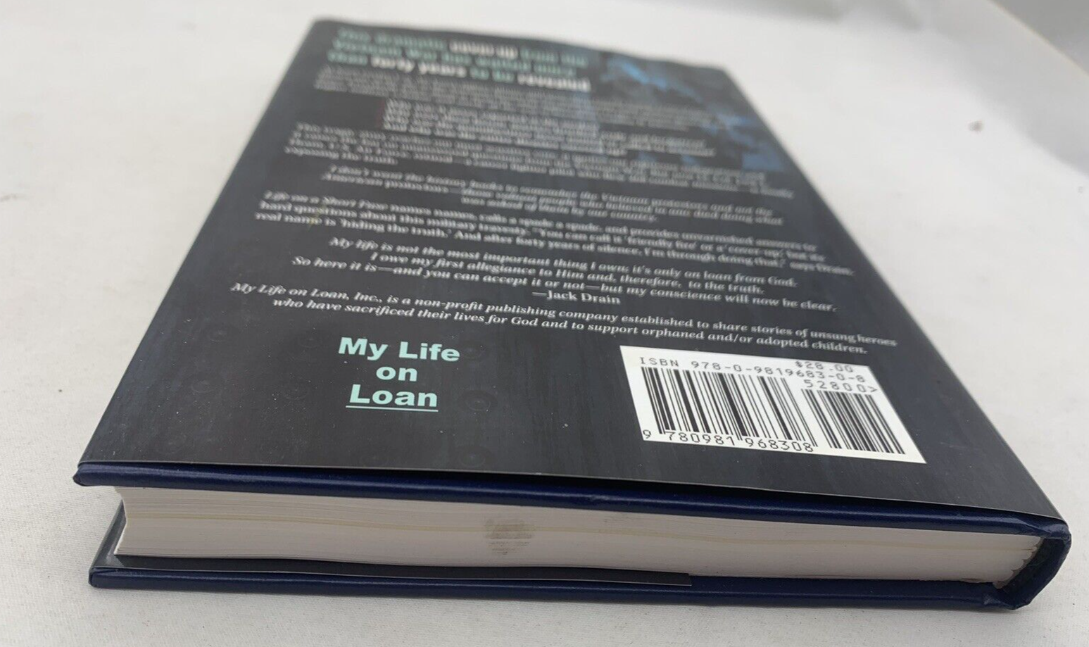 Life On A Short Fuse By Lt. Colonel Jack L. Drain 1st Edition Hardcover, Signed