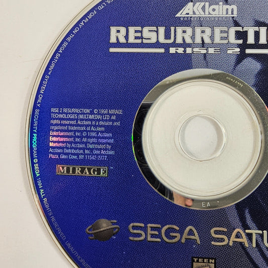 Rise 2: Resurrection (Sega Saturn, 1996) Game Disc Only - READ