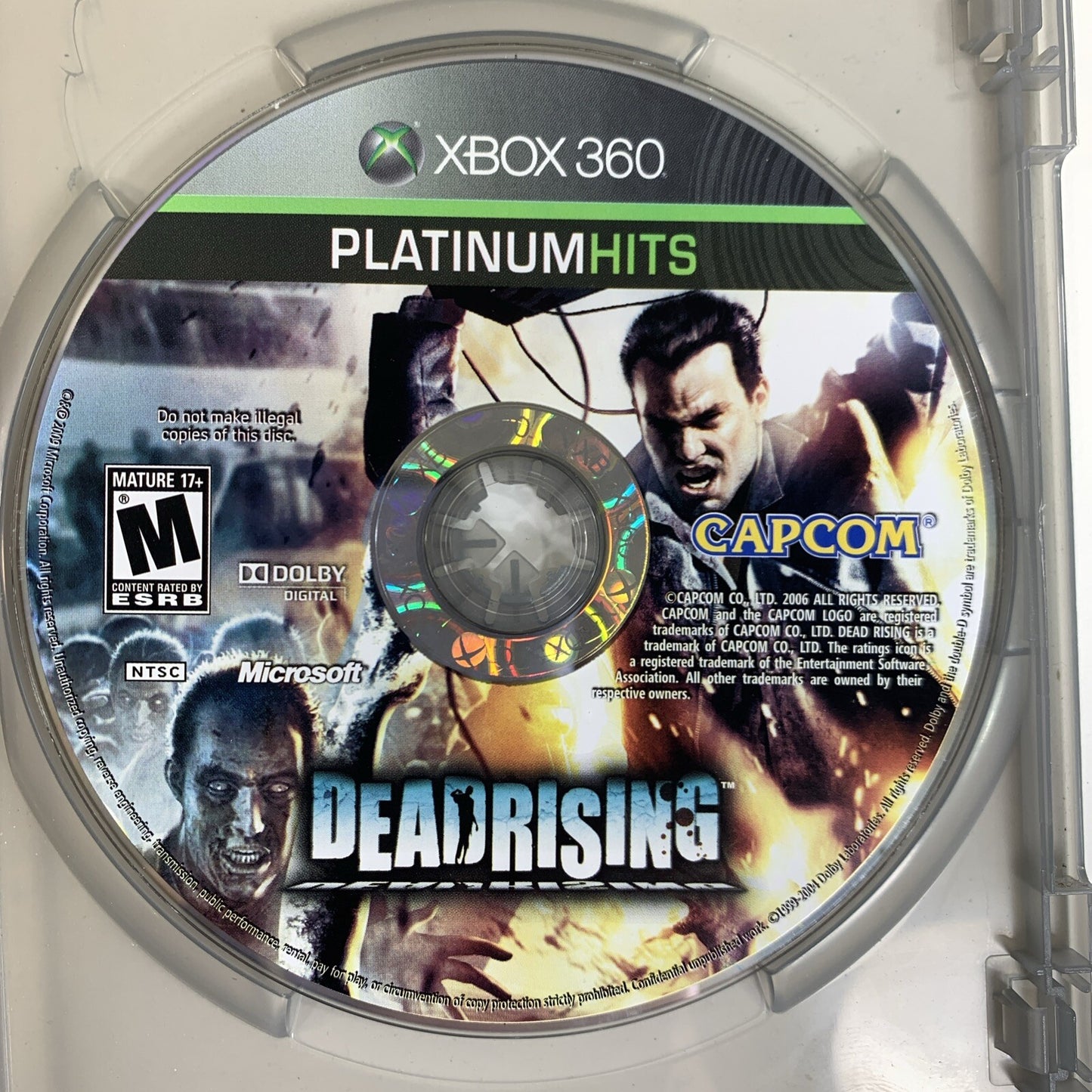 Dead Rising - Platinum Hits (Microsoft Xbox 360, 2006) Game Case Manual Complete