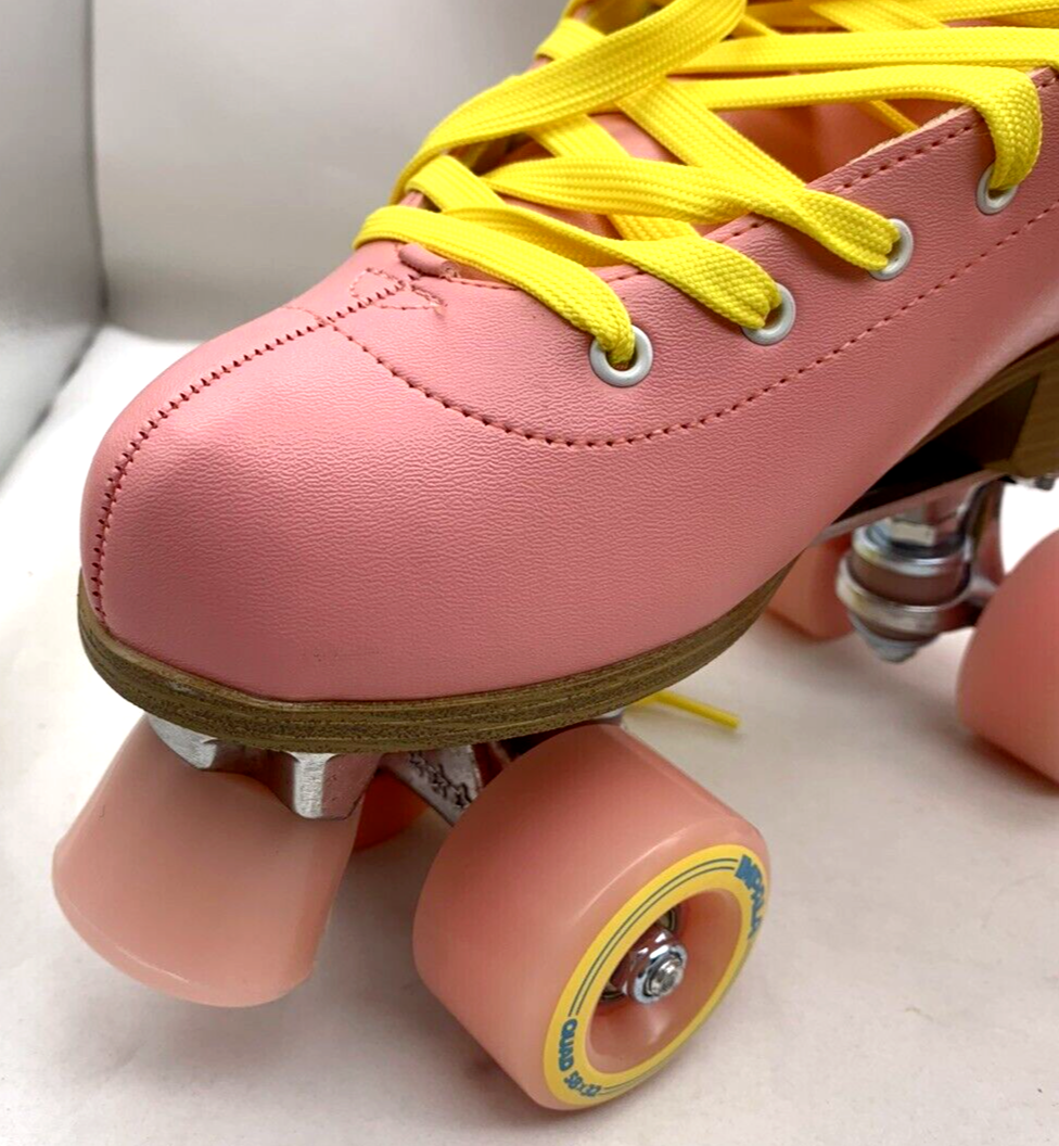 Impala Rollerskates Size 10 A126-58817 Pink/Yellow Vegan Quad Skates - New