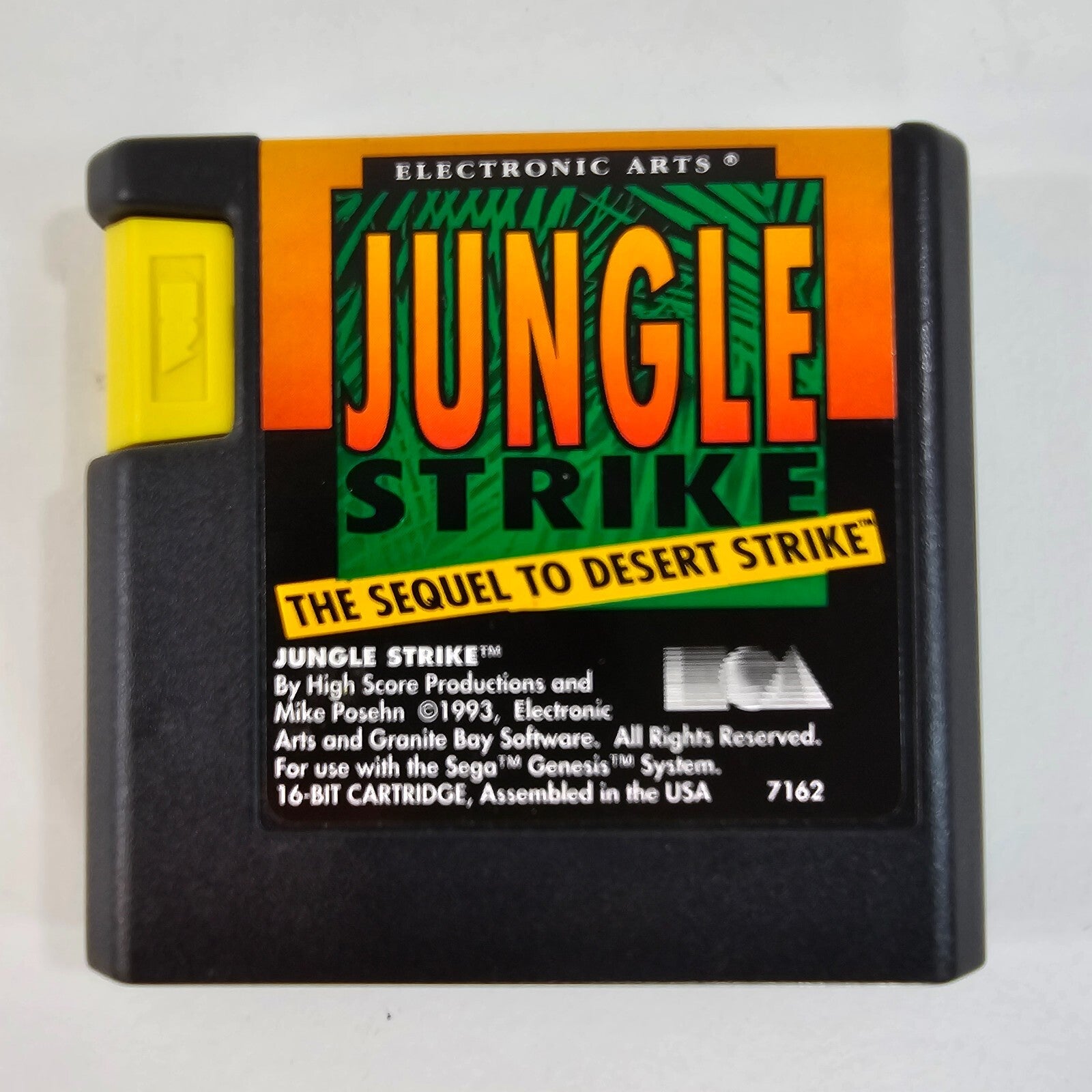 Jungle Strike: The Sequel to Desert Strike (Sega Genesis, 1993) Game and Manual