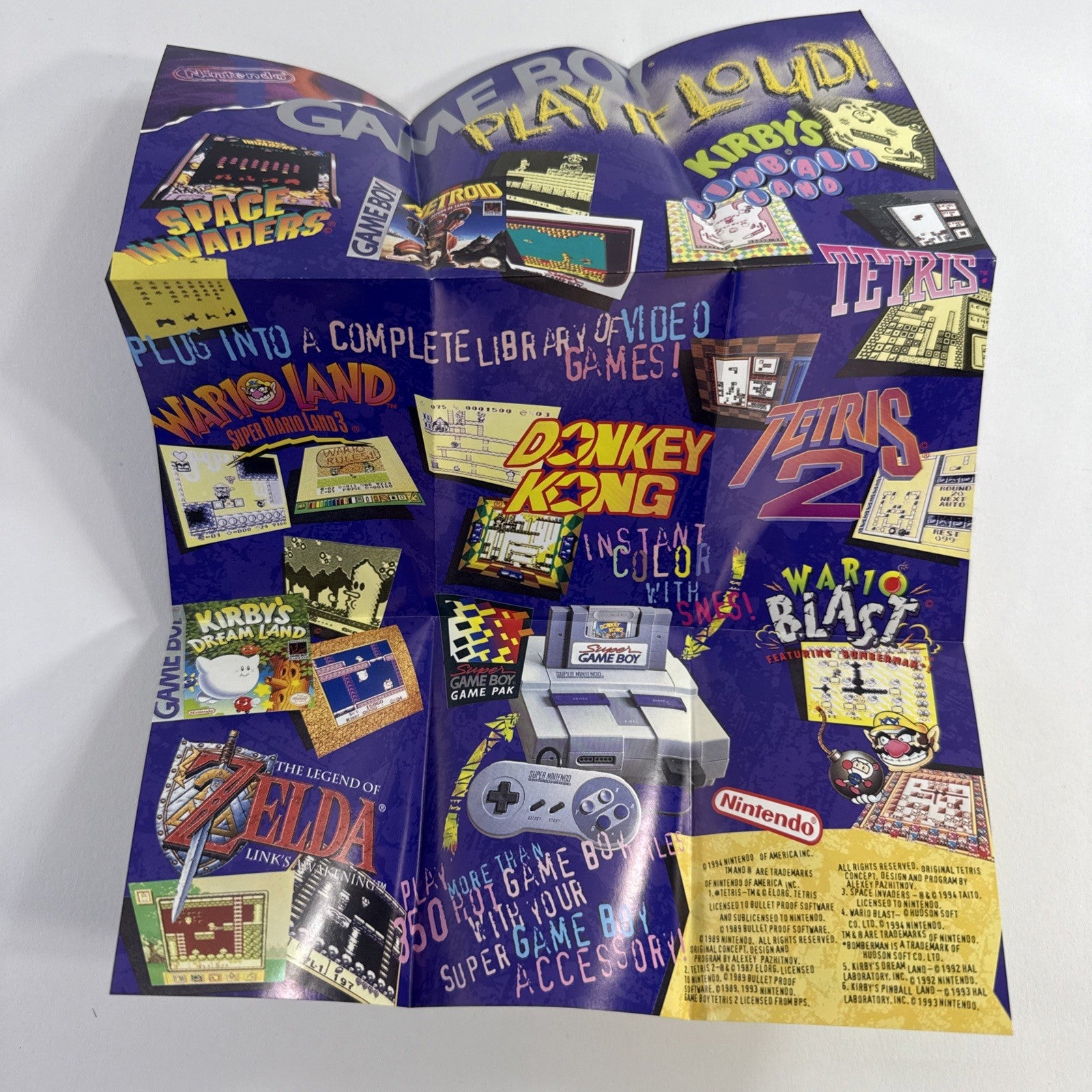 Star Wars (Nintendo Gameboy, 1996) Game Box Manual Inserts - Tested and Working