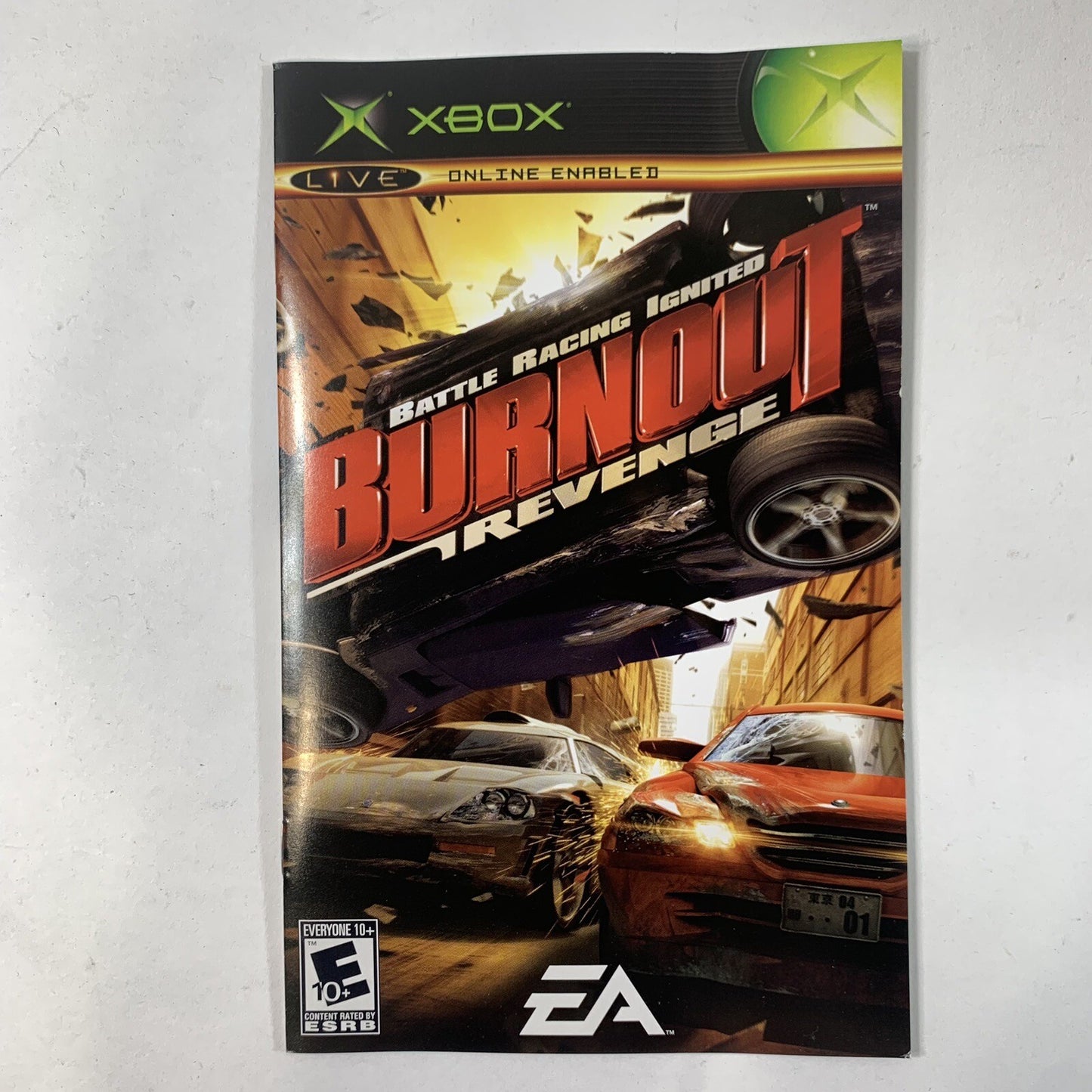 Burnout Revenge (Microsoft Xbox, 2005) Game Case Manual - Complete
