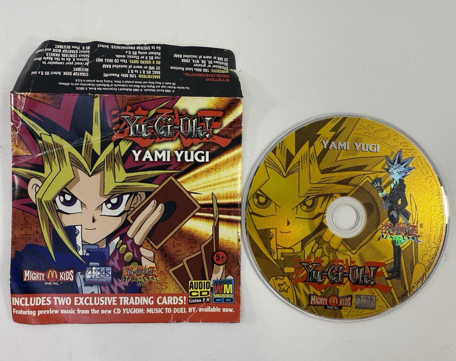 Yu-Gi-Oh! McDonald's Mighty Kids Meal Yami Yugi Music To Duel By CD (No Cards)