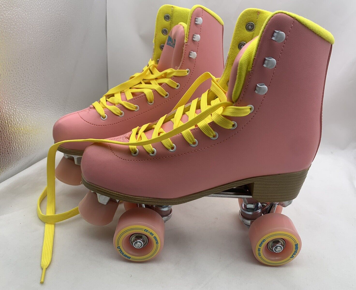 Impala Rollerskates Size 10 A126-58817 Pink/Yellow Vegan Quad Skates - New