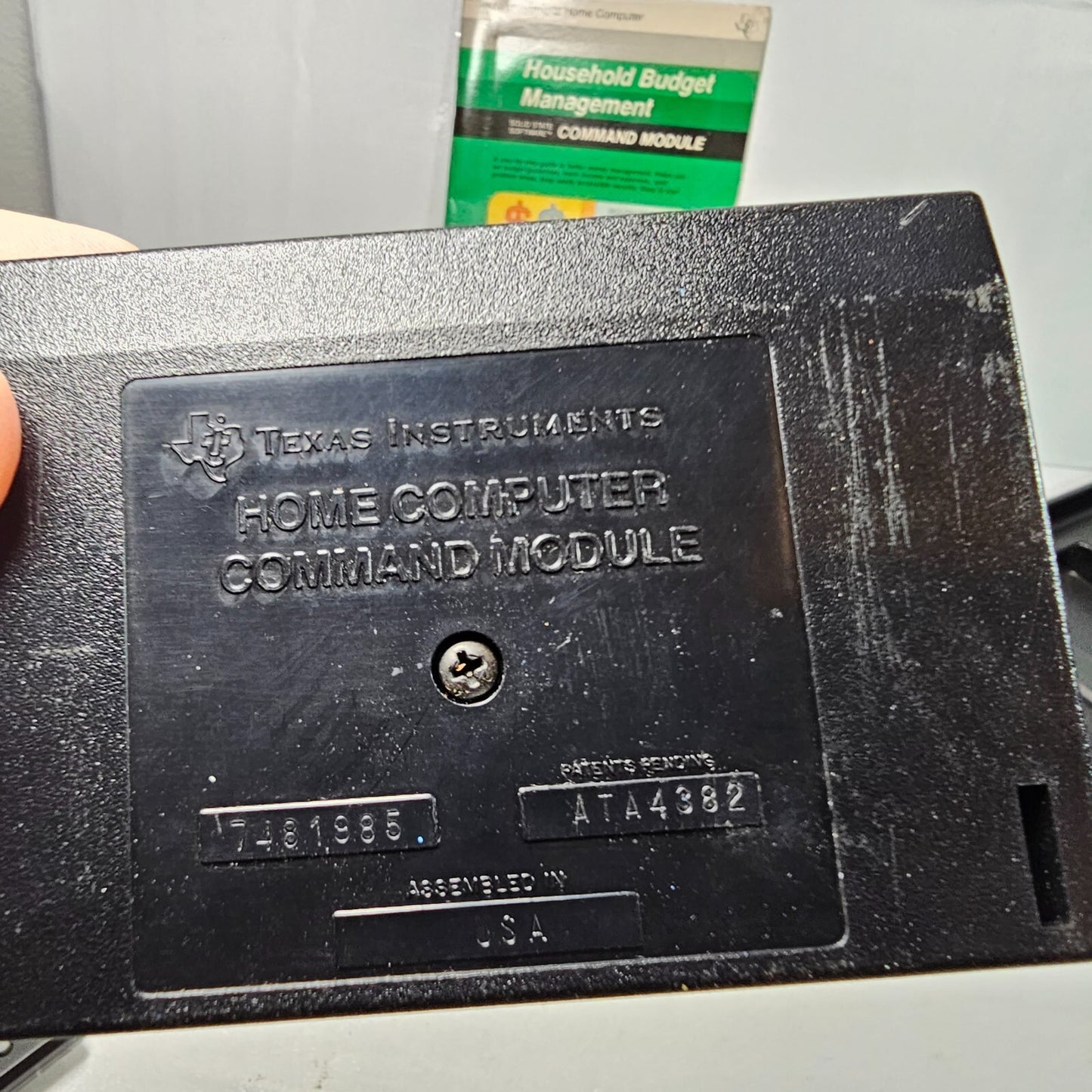 Household Budget Management (Texas Instruments TI99/4a, 1979) Cartridge & Manual