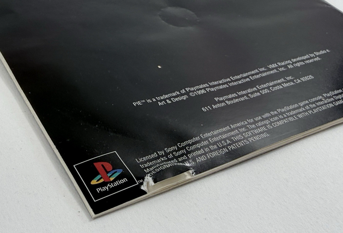 VMX Racing (PlayStation 1, 1996) Game Case Manual Registration Card - Tested