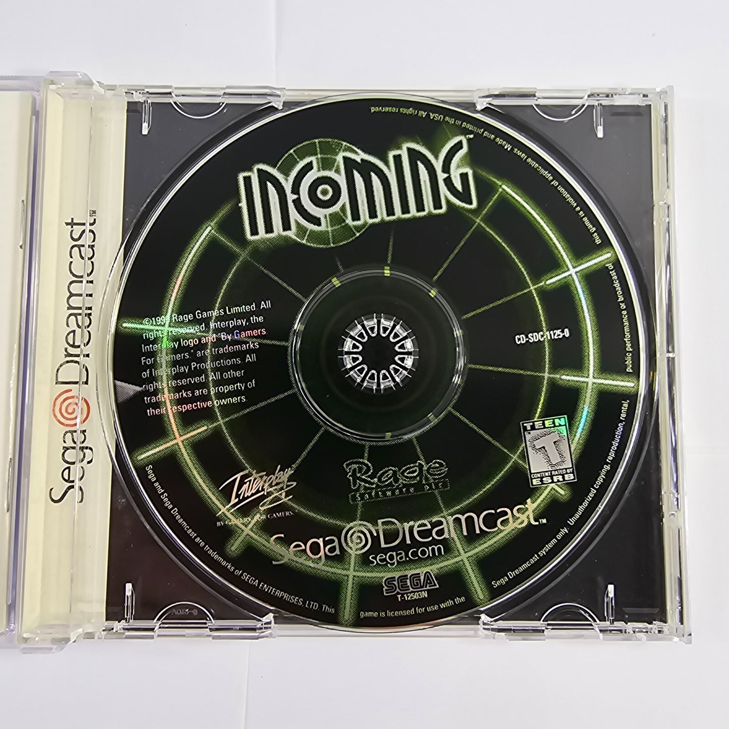 Incoming (Sega Dreamcast, 1999) Game Case Manual - Tested and Working