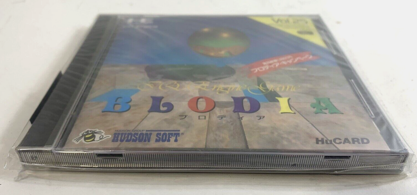 BLODIA (PC Engine, 1990) Turbografx-16 HuCard Japan - New, Factory Sealed