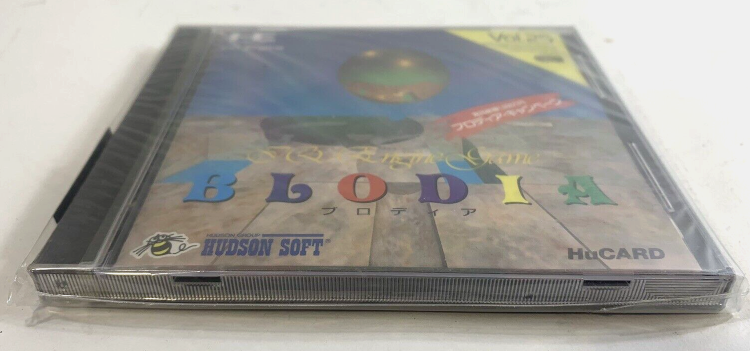 BLODIA (PC Engine, 1990) Turbografx-16 HuCard Japan - New, Factory Sealed
