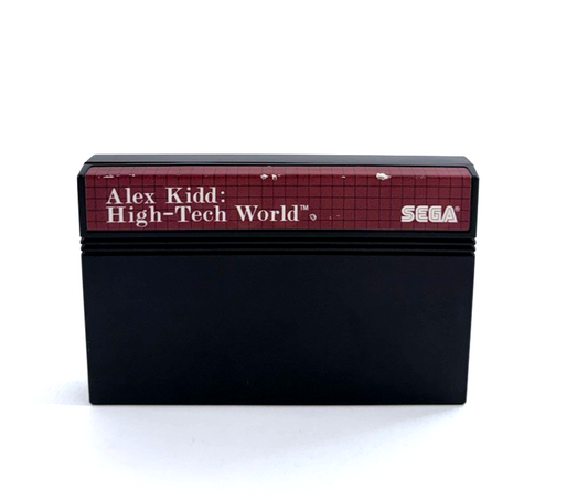 Alex Kidd in High-Tech World (Sega Master System, 1989) Game and Case - Tested