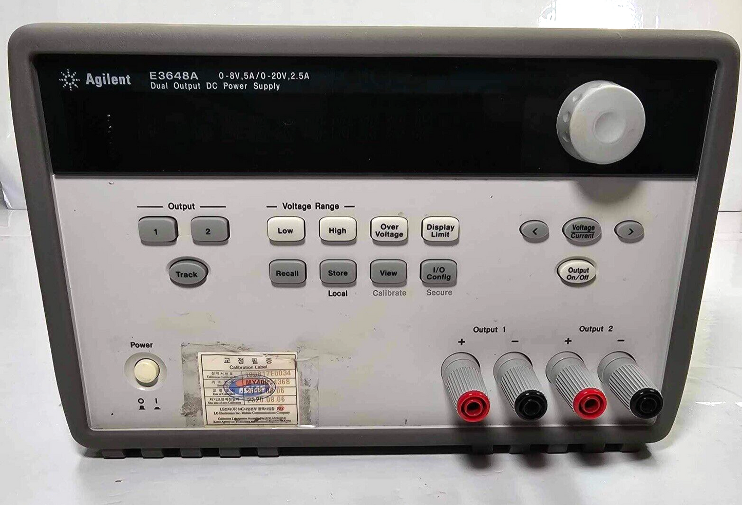 Agilent E3648A Dual Output DC Power Supply 0-8V,5A/0-20V,2.5A - Tested - 4368