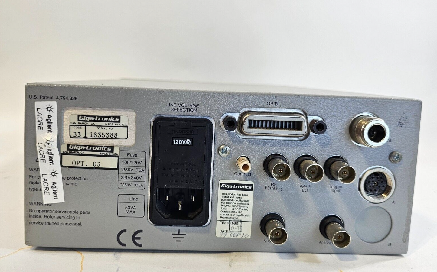 Giga-Tronics 8541C Universal Power Meter Option 03 - Tested