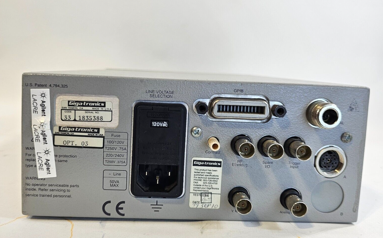 Giga-Tronics 8541C Universal Power Meter Option 03 - Tested