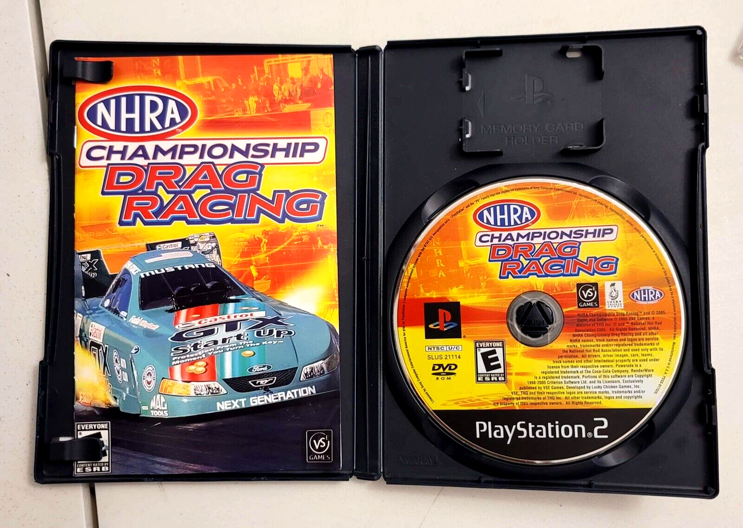 NHRA Championship Drag Racing (Sony PlayStation 2, 2005) CIB