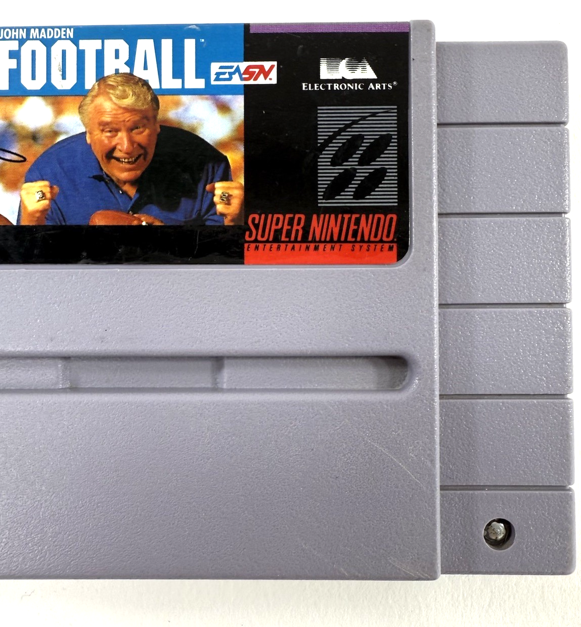 John Madden Football (Super Nintendo, 1991) Game Cartridge - Tested and Working