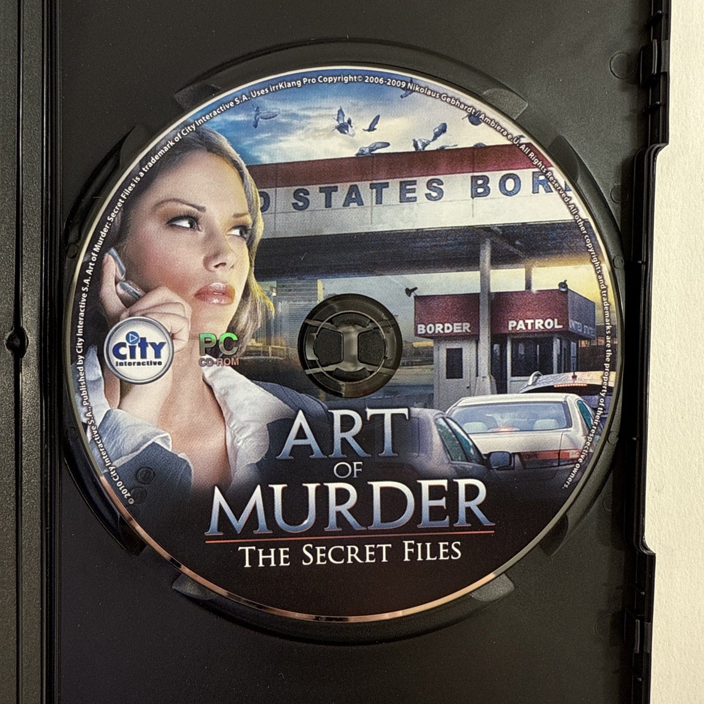 Art Of Murder: The Secret Files (PC CD, 2010) Game Case Manual Sleeve - Untested