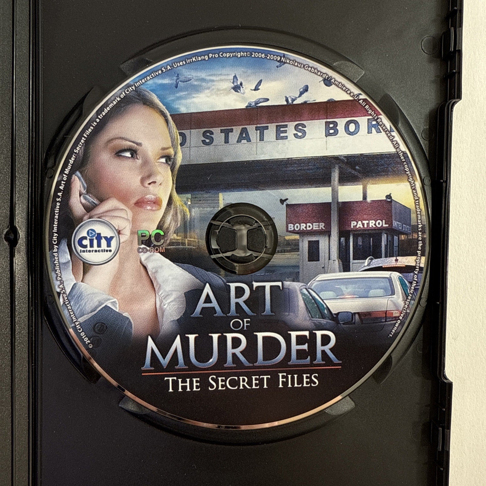 Art Of Murder: The Secret Files (PC CD, 2010) Game Case Manual Sleeve - Untested