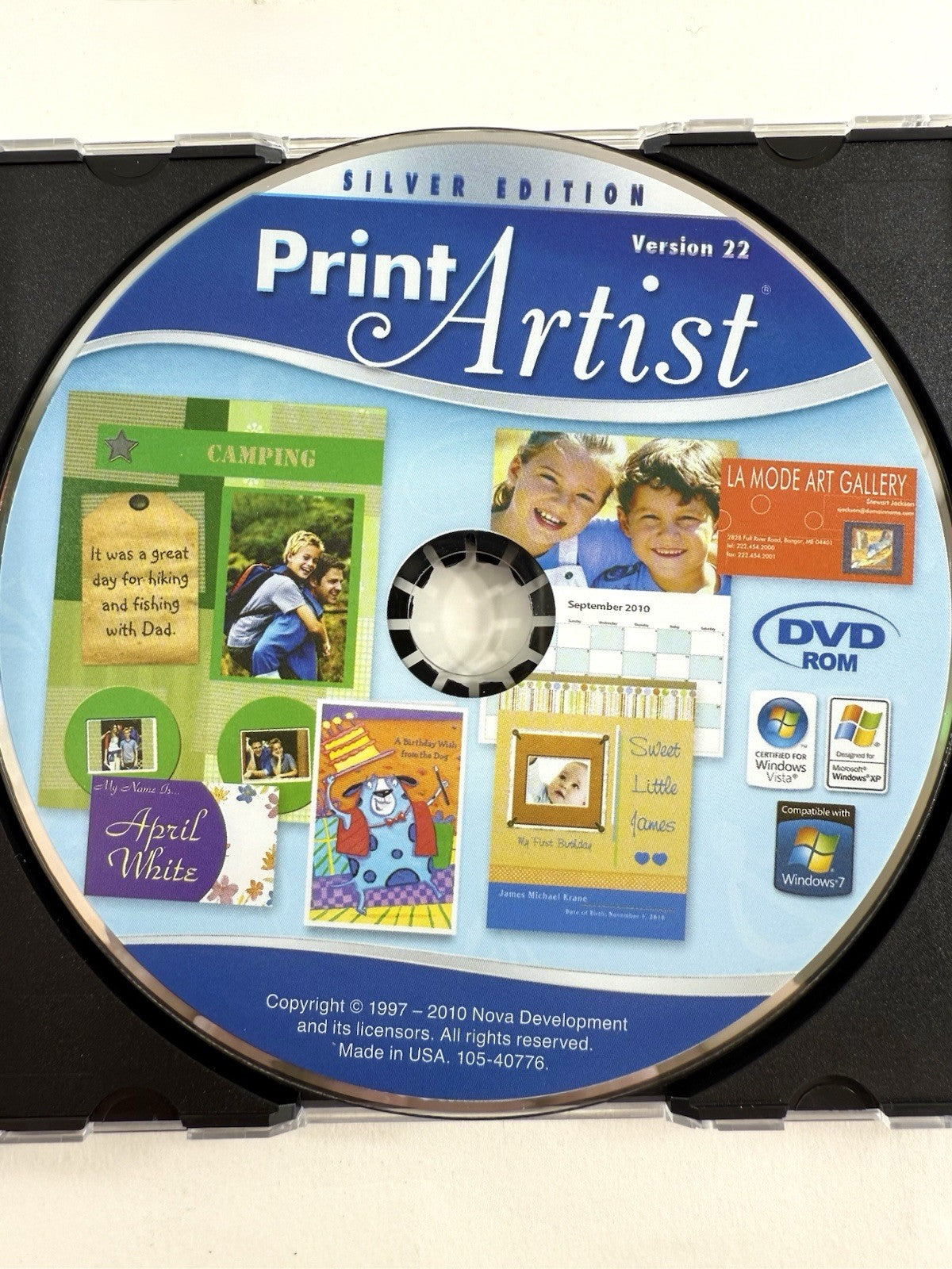 Print Artist Version 22 Silver Edition (PC DVD, 2010) Windows XP, Vista, 7