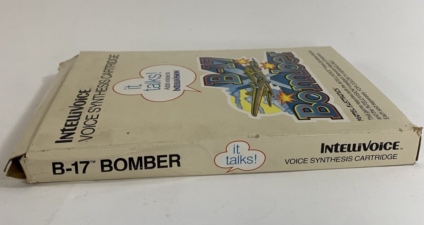 B-17 Bomber (Intellivision, 1982) Game Box Manual Overlay
