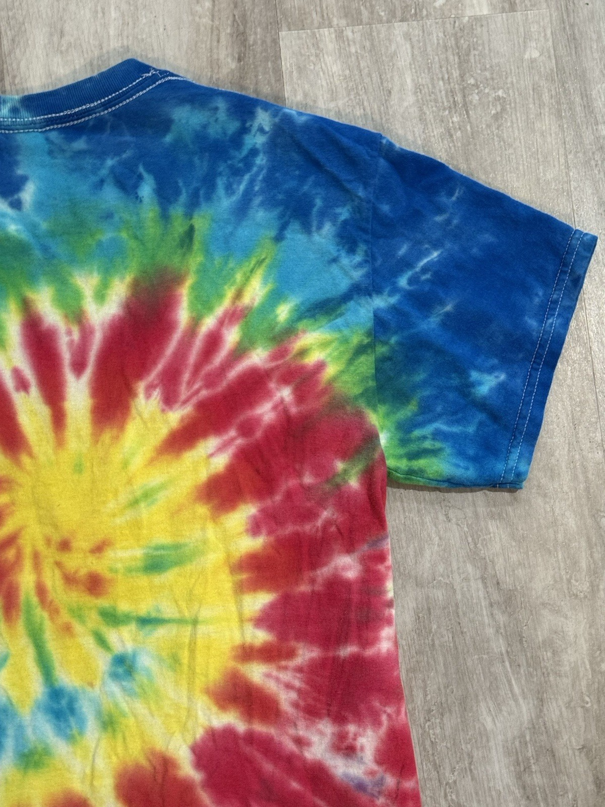 Bob Ross No Mistakes Just Happy Accidents Tie-Dye Adult Medium T-Shirt