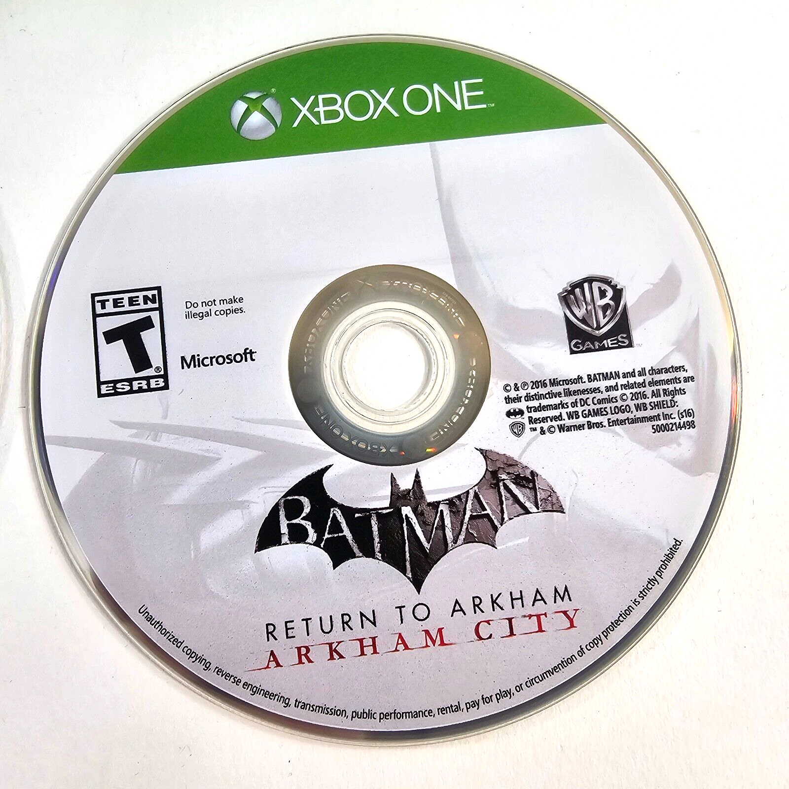 Batman: Return To Arkham (Microsoft Xbox One, 2016) Discs, Case, Manual - Tested