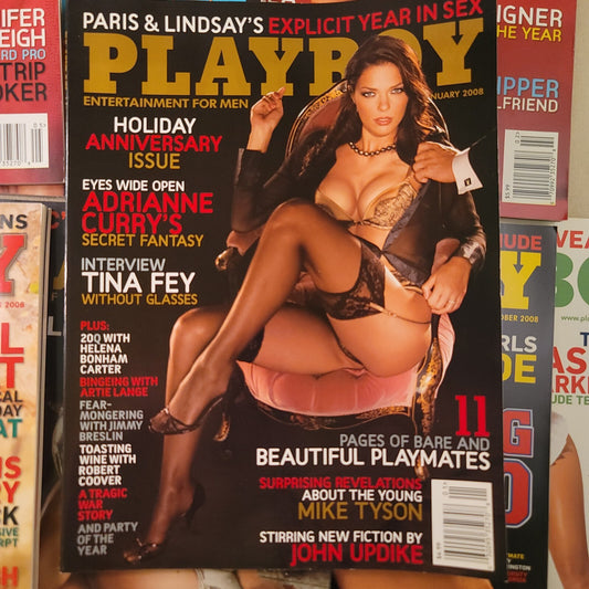 Playboy Magazine 2008 Year Set Centerfolds Jan Feb Mar May Aug Oct Nov Dec