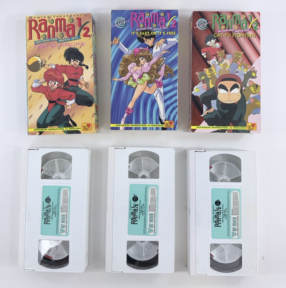 Viz Video Ranma 1/2 Anything-Goes Martial Arts Box Set (VHS, 1996, Dub) - No CD
